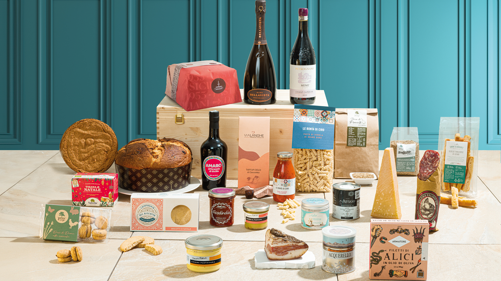 cesto natalizio aziendale gourmet